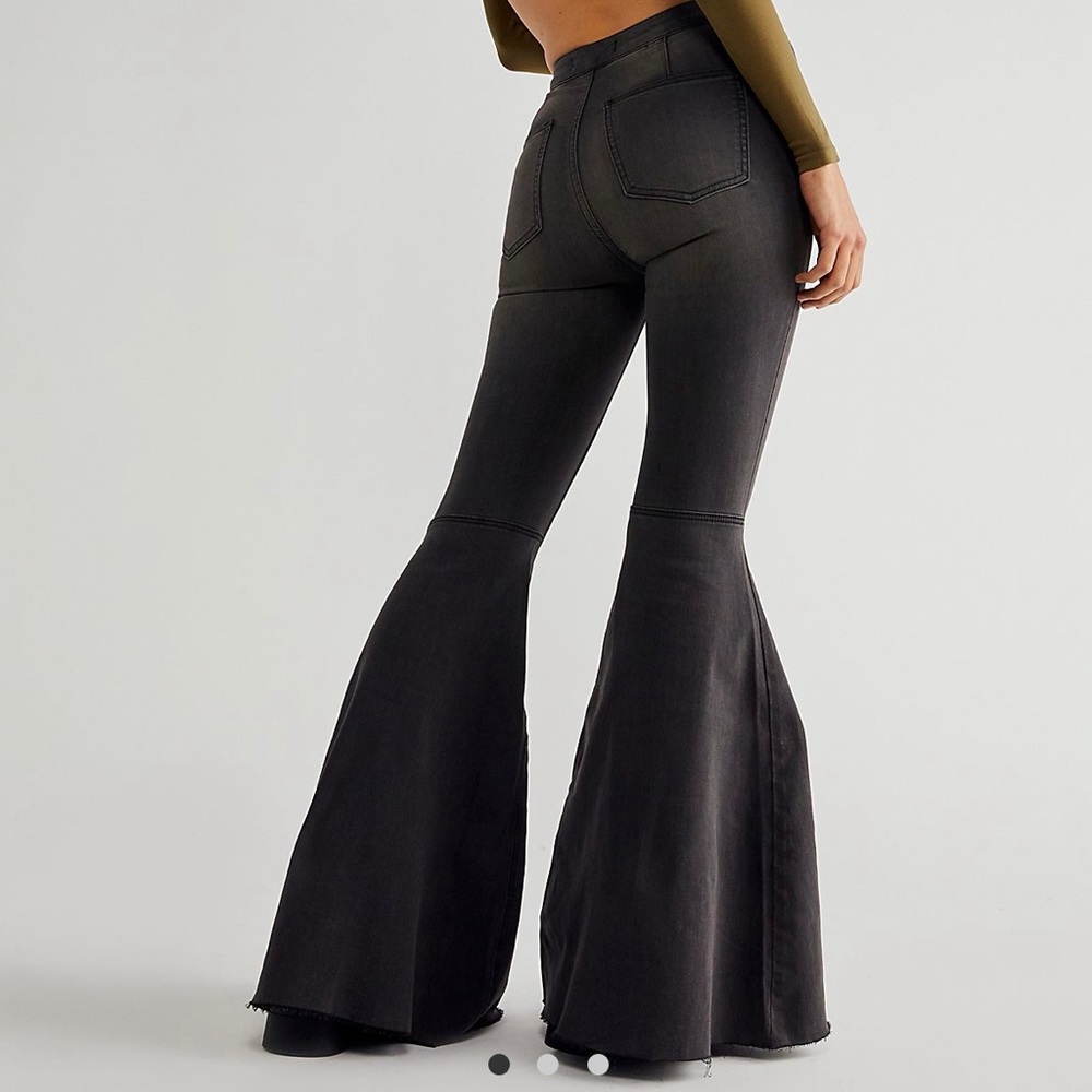 Free people just float on flare jeans